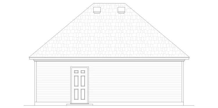 Optional Garage Left Side Elevation